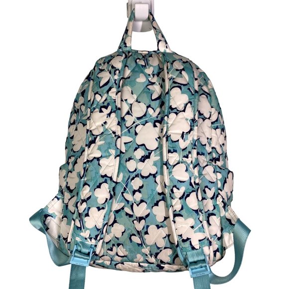 Vera Bradley backpack floral, pastel, flowers, blue, aqua, pastel, 15\